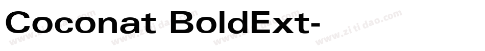 Coconat BoldExt字体转换